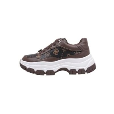 GUESS BERRETT2 BASKETS PLATEFORME Femme, Brown, 36 EU GUESS BERRETT2 BASKETS PLATEFORME Femme, Brown, 36 EU