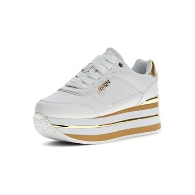 GUESS Hansin4 Baskets de course SNEAKERDonna, White Platine, 37 EU GUESS Hansin4 Baskets de course SNEAKERDonna, White Platine, 37 EU