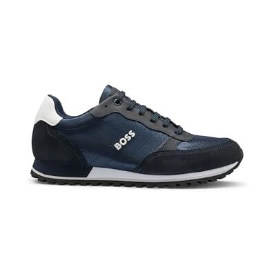 Boss Homme Parkour-l_Runn_NY_n Sneaker, Bleu Foncé, 44 EU Boss Homme Parkour-l_Runn_NY_n Sneaker, Bleu Foncé, 44 EU