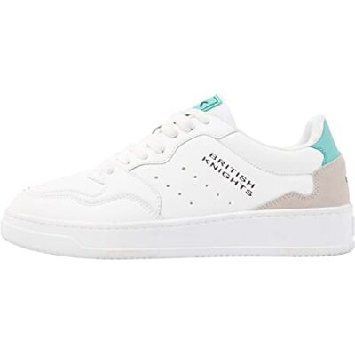 British Knights Viga, Basket Femme, Blanc Gris Clair Turquoise, 36 EU British Knights Viga, Basket Femme, Blanc Gris Clair Turquoise, 36 EU