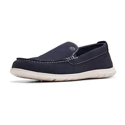Clarks Flexway Step Mens Navy Suede, 6.5 Clarks Flexway Step Mens Navy Suede, 6.5