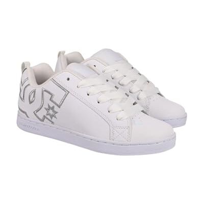 DC Shoes Dc Court Graffik Chaussures de skate basses pour femme, planche à roulettes, Blanc M Silver, 40.5 EU DC Shoes Dc Court Graffik Chaussures de skate basses pour femme, planche à roulettes, Blanc M Silver, 40.5 EU