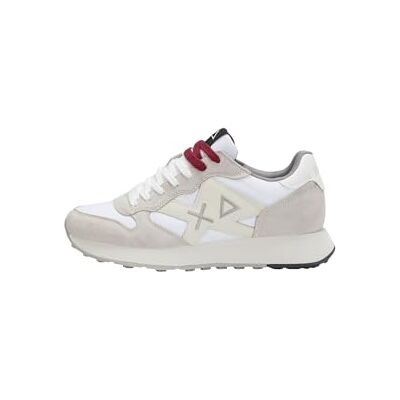 SUN68 Baskets basses pour homme en polyester Z45114, Blanc, 46 EU SUN68 Baskets basses pour homme en polyester Z45114, Blanc, 46 EU