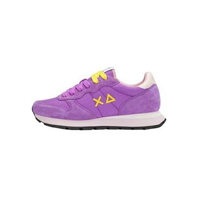 SUN68 Baskets basses en cuir pour femme Z36201, aubergine, 36 EU SUN68 Baskets basses en cuir pour femme Z36201, aubergine, 36 EU