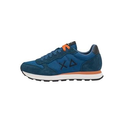 SUN68 Baskets basses pour homme en polyester Z45101, Bleu moyen, 41 EU SUN68 Baskets basses pour homme en polyester Z45101, Bleu moyen, 41 EU