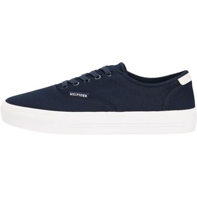 Tommy Hilfiger Th Vulc Cup CVS Fm0fm05811 Baskets basses pour homme, bleu ciel désert, 40,5 EU Tommy Hilfiger Th Vulc Cup CVS Fm0fm05811 Baskets basses pour homme, bleu ciel désert, 40,5 EU
