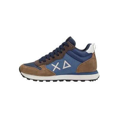 SUN68 Hommes Baskets Hautes Polyester Z45109, bleu foncé, 40 EU SUN68 Hommes Baskets Hautes Polyester Z45109, bleu foncé, 40 EU