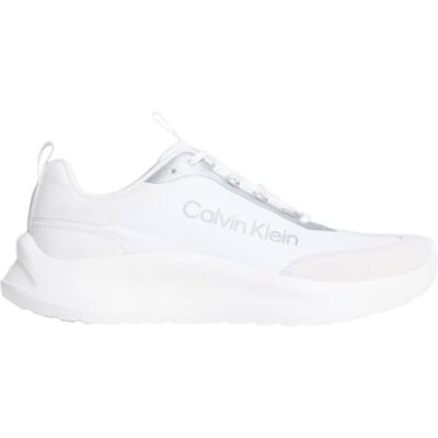 Calvin Light Eva Runner Nyl-Sue Hw0hw03149, Top basse femme, blanc brillant argent, 36 EU Calvin Light Eva Runner Nyl-Sue Hw0hw03149, Top basse femme, blanc brillant argent, 36 EU