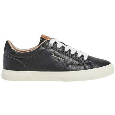 Pepe Jeans Baskets Kenton Street W pour femme, Noir, 42 EU Pepe Jeans Baskets Kenton Street W pour femme, Noir, 42 EU