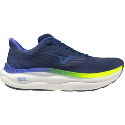 Mizuno Wave Sky 9 Chaussures de course pour homme, Bleu (Estate Blue Sirius Lightningyellow), 46 EU Mizuno Wave Sky 9 Chaussures de course pour homme, Bleu (Estate Blue Sirius Lightningyellow), 46 EU
