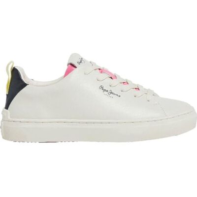 Pepe Jeans Baskets Camden Action W pour femme, White Factory White, 5 UK Pepe Jeans Baskets Camden Action W pour femme, White Factory White, 5 UK