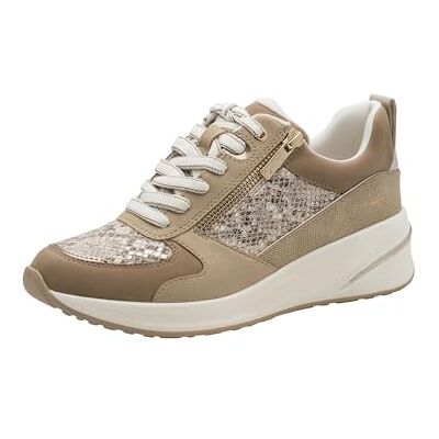 Tamaris Damen Sneaker Low 1-23754-45, Baskets Femmes, Beige Snake, 38 EU Tamaris Damen Sneaker Low 1-23754-45, Baskets Femmes, Beige Snake, 38 EU
