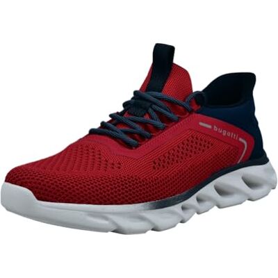 bugatti Baskets pour homme 341-avk62, rouge, bleu foncé, 42 EU bugatti Baskets pour homme 341-avk62, rouge, bleu foncé, 42 EU