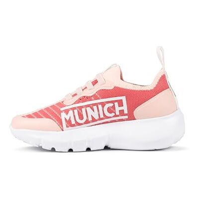 Munich Baskets unisexes Jony 19 pour enfant, rose, 34 EU Munich Baskets unisexes Jony 19 pour enfant, rose, 34 EU