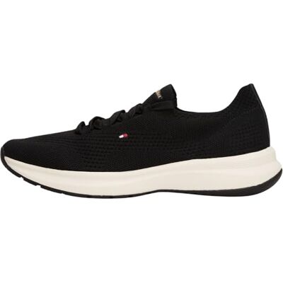 Tommy Hilfiger Th Knit Runner Fw0fw08813 BasFemme Tommy Hilfiger Th Knit Runner Fw0fw08813 BasFemme