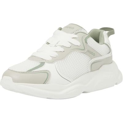 HUGO Femme Leon_Runn_mepu Basket, Open White, 38 EU, Open White, 38 EU HUGO Femme Leon_Runn_mepu Basket, Open White, 38 EU, Open White, 38 EU