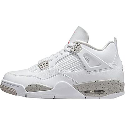 NIKE Air Jordan 4 Retro Pure Money White/Metallic Silver Trainer Size Chaussures décontractées NIKE Air Jordan 4 Retro Pure Money White/Metallic Silver Trainer Size Chaussures décontractées