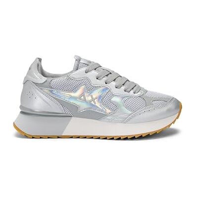 SUN68 Stargirl Silver Mesh Z36216 Baskets décontractées pour femme, argent, 38 EU SUN68 Stargirl Silver Mesh Z36216 Baskets décontractées pour femme, argent, 38 EU