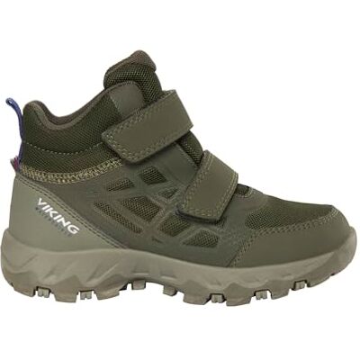 Viking Chaussures de marche Track Mid Wp 2V unisexes pour enfant, olive, 25 EU Viking Chaussures de marche Track Mid Wp 2V unisexes pour enfant, olive, 25 EU
