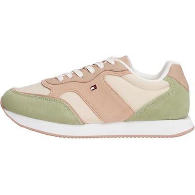 Tommy Hilfiger TH Easy Runner FW0FW08836 Chaussures basses pour femme Vert sauge Taille 39, Sauge verte, 40 EU Tommy Hilfiger TH Easy Runner FW0FW08836 Chaussures basses pour femme Vert sauge Taille 39, Sauge verte, 40 EU
