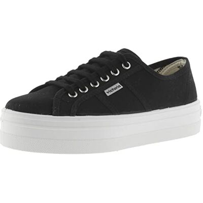 victoria Basket Basse Barcelone Toile & Plateforme 109200 pour Femme NEGRO 40 victoria Basket Basse Barcelone Toile & Plateforme 109200 pour Femme NEGRO 40
