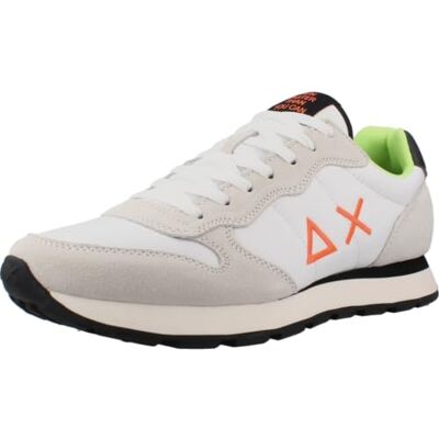SUN68 Chaussures Tom Fluo Z45102 Baskets Nylon Blanc SUN68 Chaussures Tom Fluo Z45102 Baskets Nylon Blanc