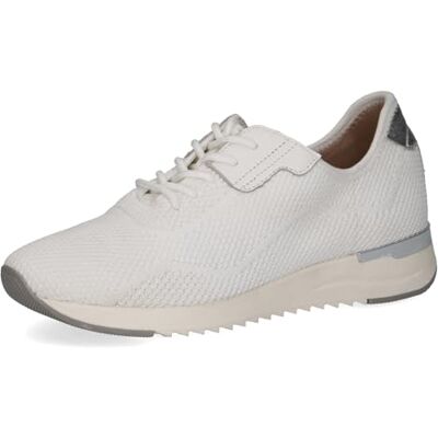 CAPRICE Damen Sneaker flach mit Schnürsenkeln Bequem, Weiß (White Knit), 37 EU CAPRICE Damen Sneaker flach mit Schnürsenkeln Bequem, Weiß (White Knit), 37 EU