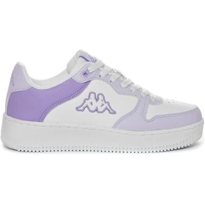 Kappa Maserta Baskets pour homme avec logo Blanc/violet LT Taille 37 EU Kappa Maserta Baskets pour homme avec logo Blanc/violet LT Taille 37 EU