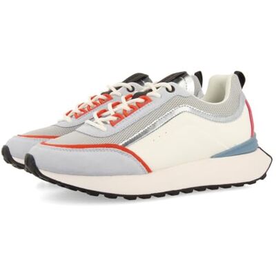 GIOSEPPO Baskets blanches avec détails bleus pour femme Ballagat, bleu, 39 EU GIOSEPPO Baskets blanches avec détails bleus pour femme Ballagat, bleu, 39 EU