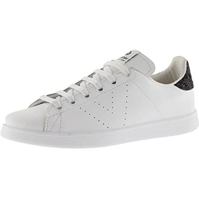 victoria Basket Basse Tenis Cuir & Arrière Pailleté & Logo Perforé 1125104 pour Femme NEGRO 36 victoria Basket Basse Tenis Cuir & Arrière Pailleté & Logo Perforé 1125104 pour Femme NEGRO 36