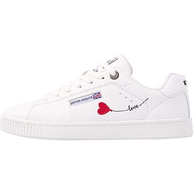 British Knights Baskets Mist pour femme, c?ur blanc, 37 EU British Knights Baskets Mist pour femme, c?ur blanc, 37 EU
