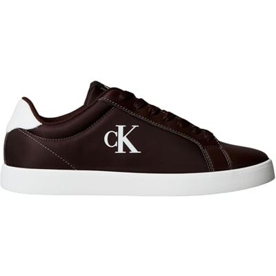 Calvin Baskets basses pour femme avec semelle cupsole, Rouge Bordeaux Blanc vif, 38 EU Calvin Baskets basses pour femme avec semelle cupsole, Rouge Bordeaux Blanc vif, 38 EU