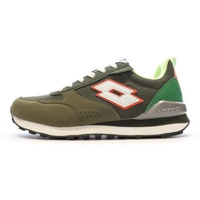 LOTTO Baskets Kaki/Blanche Homme Twenty 5 LOTTO Baskets Kaki/Blanche Homme Twenty 5
