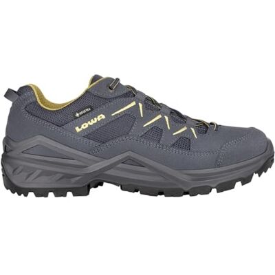 LOWA Chaussures de trail Sirkos Evo GTX Lo pour homme, Bleu acier moutarde, 42.5 EU LOWA Chaussures de trail Sirkos Evo GTX Lo pour homme, Bleu acier moutarde, 42.5 EU