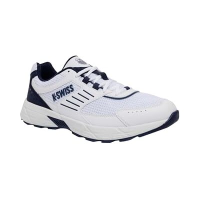 K-Swiss Baskets Fario M pour homme, blanche/indigo, 42,5 EU, Blanc indigo, 42.5 EU K-Swiss Baskets Fario M pour homme, blanche/indigo, 42,5 EU, Blanc indigo, 42.5 EU