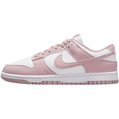 NIKE Baskets basses Dunk pour femme, Blanc rose et blanc, 38 EU NIKE Baskets basses Dunk pour femme, Blanc rose et blanc, 38 EU