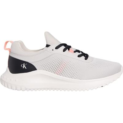 Calvin Eva Runner Mg Tech Mix Yw0yw01855 Haut bas pour femme, Grey Moonstruck Creamy White Orange, 40 EU Calvin Eva Runner Mg Tech Mix Yw0yw01855 Haut bas pour femme, Grey Moonstruck Creamy White Orange, 40 EU