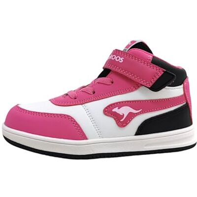 KangaROOS Fille K-cpi Tive Mid Ev Basket, Daisy Pink Jet Black, 30 EU KangaROOS Fille K-cpi Tive Mid Ev Basket, Daisy Pink Jet Black, 30 EU
