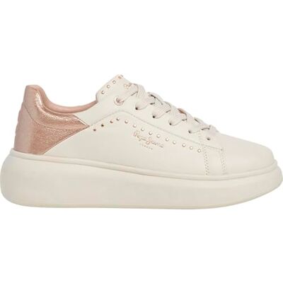 Pepe Jeans Baskets Yara Choice W pour femme, rose (beige pâle), 38 EU, Rose beige pâle, 5 UK Pepe Jeans Baskets Yara Choice W pour femme, rose (beige pâle), 38 EU, Rose beige pâle, 5 UK