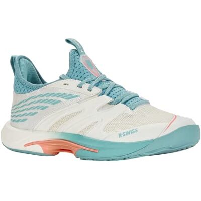 K-Swiss vitesse Trac, Chaussure de Tennis Speed Trac Femme, Blanc De Blanc Bleu Nilo Fleur Du Désert, 41 EU K-Swiss vitesse Trac, Chaussure de Tennis Speed Trac Femme, Blanc De Blanc Bleu Nilo Fleur Du Désert, 41 EU