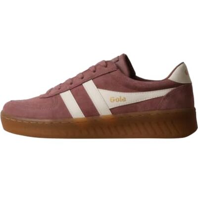 Gola Grandslam Suede CLA589NY, Basket, Marron Rose Blanc Cassé Gum, 36 EU Gola Grandslam Suede CLA589NY, Basket, Marron Rose Blanc Cassé Gum, 36 EU