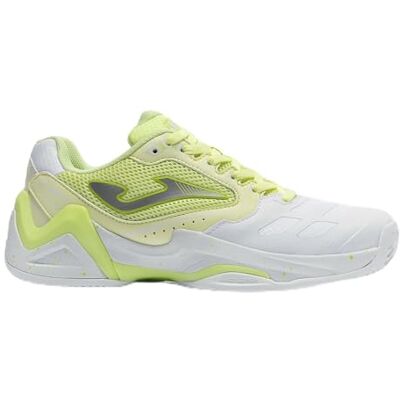 Joma Chaussures de tennis pour femme, pointure 37-41, stabilité et résistance – Set Lady, Blanc jaune, 38 EU Joma Chaussures de tennis pour femme, pointure 37-41, stabilité et résistance – Set Lady, Blanc jaune, 38 EU