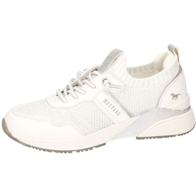 MUSTANG Sneaker femme 1358-321, Pointure:40 EU, La couleur:blanc MUSTANG Sneaker femme 1358-321, Pointure:40 EU, La couleur:blanc