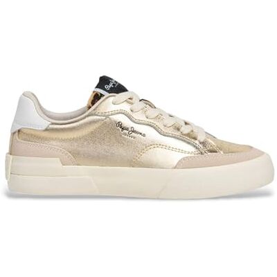 Pepe Jeans Baskets Milan Glow W pour femme, jaune (or), pointure 42 Pepe Jeans Baskets Milan Glow W pour femme, jaune (or), pointure 42
