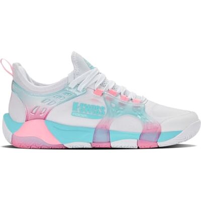 K-Swiss K-Frame Padel Tennis Shoes White/Soft Neon Blue/Neon Bubble Gum 40 EU K-Swiss K-Frame Padel Tennis Shoes White/Soft Neon Blue/Neon Bubble Gum 40 EU