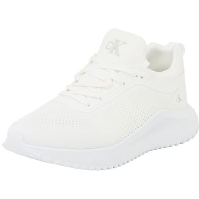 Calvin Eva Runner Mg Tech Mix Yw0yw01855 Haut bas pour femme, White Triple Bright White, 39 EU Calvin Eva Runner Mg Tech Mix Yw0yw01855 Haut bas pour femme, White Triple Bright White, 39 EU