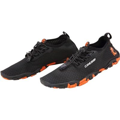 CRESSI Molokai Shoes Chaussures Tout Type de Sport d'été/Aquatique avec Semelle antidérapante à Haut Coefficient d'attraction, Noir Orange, Mixte, Noir Orange, 46 EU CRESSI Molokai Shoes Chaussures Tout Type de Sport d'été/Aquatique avec Semelle antidérapante à Haut Coefficient d'attraction, Noir Orange, Mixte, Noir Orange, 46 EU