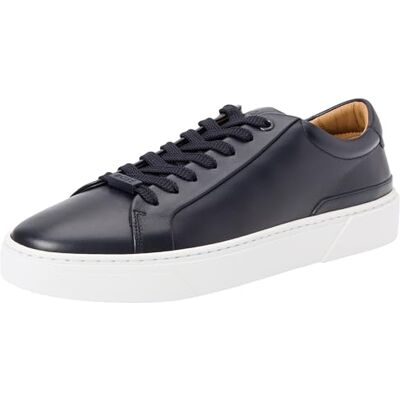 Boss Gary Tenn Gary Baskets basses en cuir pour homme avec passant de logo Taille, bleu foncé, 43 EU Boss Gary Tenn Gary Baskets basses en cuir pour homme avec passant de logo Taille, bleu foncé, 43 EU