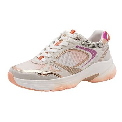 Tamaris Baskets basses 1-23799-46 pour femme Peach Comb 37 EU Tamaris Baskets basses 1-23799-46 pour femme Peach Comb 37 EU