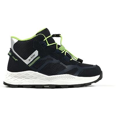 Richter Kinderschuhe Chaussures de running pour garçon Venture, Atlantic Silver Past, 34 EU Weit Richter Kinderschuhe Chaussures de running pour garçon Venture, Atlantic Silver Past, 34 EU Weit